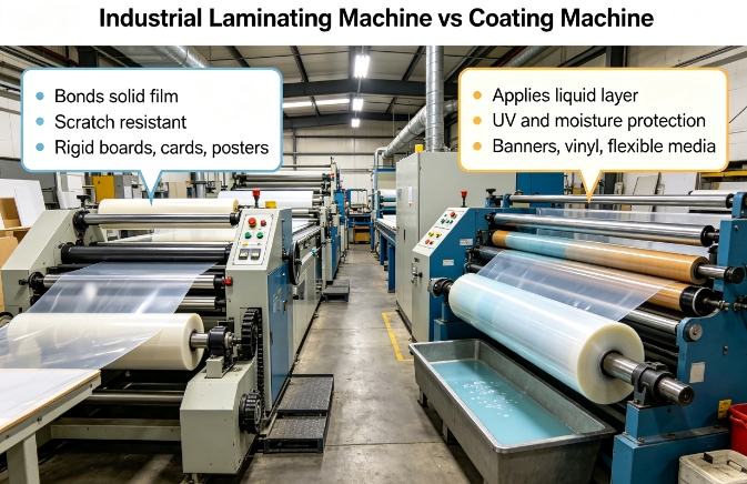 Industrial Laminating Machine vs Coating Machine