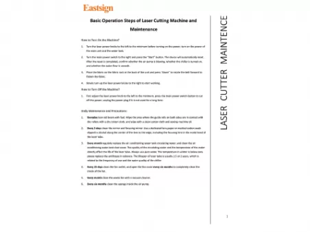 Basic Operation Steps of Laser Cutting Maintenance