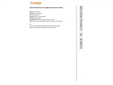 Recommended Tower PC configuration