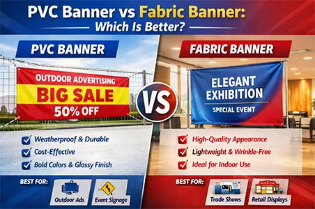 PVC Banner vs Fabric Banner: Which Is Better for Your Business?